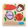 Children Wooden Cutting Fruits and Vegetables Educational Toys Kitchen Pretend Game Cooking Educational Toys(Carrot)