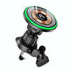 V5 15W Qi2 Air Outlet Car Transparent Magnetic Wireless Charging Holder(Black)