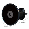 Car Universal Rotating Magnetic Cell Phone Holder With Hook Air Vent Car Navigation Bracket(Black)