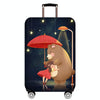Thick Wear-resistant Luggage Elastic Dustproof Protective Cover, Size: M(Bear Girl)