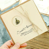 10pcs Vintage Metal Gift Greeting Card Cowhide Envelope Holiday Card(08 Crown)