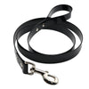 TPU Dog Collar & Retractable Lead, Small, Black (40cm Collar, 120cm Lead)