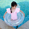 Children Adult Cartoon Inflatable Swimming Ring, Pattern: Sequin Silver Fish Tail Lap