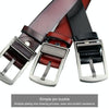 Dandali L8019 Men Casual Antique Pin Buckle Leather Belt Waistband, Size: 110-125cm (Black)