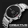 SKMEI 1260 Fashion Creative Pointer 30m Waterproof Quartz Wrist Watch with Stainless Steel Watchband(Silver+Black)