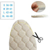 1 Pair Men And Women Wool Warm Insole Aluminum Film Insulation Sports Shock Insoles, Size:L(42-45)(Beige)