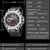 SMAEL 8060 Waterproof Sports Alloy Men Watch Luminous Display HD Mirror Watch(Black Gold)