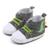 D2399 High Top Canvas Cartoon Dinosaur Small Wave Shoes Cloth Soles Walking Shoes, Size: 11cm(Grey)