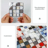20 PCS / Set 3D Wall Stickers Bathroom Kitchen Waterproof And Oil-Proof Self-Adhesive Wallpaper Tile Stickers(MSK-011)