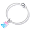 S925 Sterling Silver Candy Bear Pendant DIY Bracelet Necklace Accessories