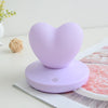 USB Bedside Nursing Night Light Romantic Love Heart Touch Sensing Light(Purple Love)