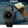 SKMEI 2069 Multifunctional 30M Waterproof Muslim Worships Digital Wrist Watch(Gold+Black)