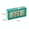 8890H Multifunctional Photosensitive Bedside Small Alarm Clock LCD Screen Digital Clock(Black)