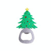Magnetic Cute Cartoon Stainless Steel Bottle Opener Refrigerator Sticker Decoration, Style: Christmas Tree