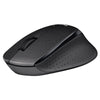 Logitech M330 Wireless Optical Mute Mouse with Micro USB Receiver (Black)