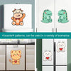 4pcs Bathroom Toilet Deodorant Stickers Felt Cute Cartoon Aromatherapy Decorative Wall Stickers, Size: 22x18cm(Dinosaur)