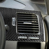 Car Carbon Fiber Driver Seat Left Side Air Outlet Panel Decorative Sticker for Honda Civic 8th Generation 2006-2011, Right Drive