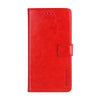 For Alcatel 1V 2019 No Fingerprint idewei Crazy Horse Texture Horizontal Flip Leather Case with Holder & Card Slots & Wallet(Red)