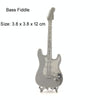 3 PCS 3D Metal Assembly Musical Instrument Model DIY Puzzle Toy, Style:Lead Guitar