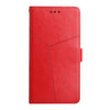 For Asus ROG Phone 3 Y Stitching Horizontal Flip Leather Phone Case(Red)