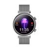 T86 Woman Health 1.27 inch Smart Watch, BT Call / Physiological Cycle / Heart Rate / Blood Pressure / Blood Glucose / SOS(Silver Steel Band)