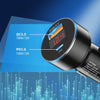 Aluminum Alloy Digital Display PD+QC3.0 Car Charger Multifunctional Car Charger(Elegant Black)
