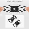 Bike Anti-vibration Silicone Cycling Fixed Mobile Phone Bracket, Model: Strap Style