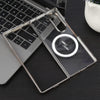 For Samsung Galaxy Z Fold4 6D Glossy Electroplated PC MagSafe Phone Case(Titanium Gray)