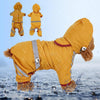 Waterproof Dog Raincoat, XXL, Yellow - Reflective & Breathable