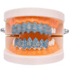 Halloween Vampire 8 Zircon Hip Hop Braces, Colour: Platinum Lower Teeth