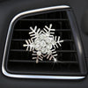 Rhinestone Metal Snowflake Car Air Vent Aromatherapy Decorative Clip(Silver)