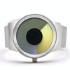 Creative Swirl Design Luminous Watch withouPointer(Yellow)