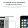 PISEN 1m 2.4A USB to 8 Pin Anti Breaking Fast Charging Cable