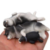 Cute Kawaii Sleeping Pet Figurine Collection Decoration Fridge Magnet Coffee Side Lying  Shiba  Inu