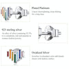 Rainbow Earrings S925 Love Simple Earrings Sterling Silver Earrings