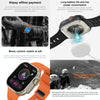 iW9 Ultra 2.04 inch Screen Smart Call Watch, BT Call / Heart Rate / Blood Pressure / Blood Oxygen(Orange Gold)