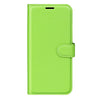 For Samsung Galaxy S25+ 5G Litchi Texture Horizontal Flip Leather Phone Case with Holder(Green)