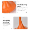 USB Charging Mushroom Desk Lamp Touch Eye Protection Bedroom Bedside Lamp(Orange)