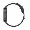 F100 1.7 inch HD Square Screen Leather Strap Smart Watch Supports Body Temperature Monitoring/Blood Oxygen Monitoring(Black)
