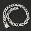 18 Inch Silver Micro-Inlaid Zircon Hipster Large Hip-Hop Necklace Chain