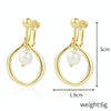 E2109-14 Small Pearl Baroque Earrings Pearl Ear Clip Women Without Ear Piercing