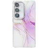 For Samsung Galaxy S24+ 5G Electroplated Marble Texture Phone Case(Light Purple M6)