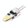G4 2W 120LM Corn Light Bulb, 6 LED SMD 2835 Silicone, DC 12V(Warm White)