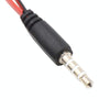 Y-1001 10pcs 20cm 3.5mm Car Audio Computer Headset Microphone 2 In 1 Adapter Cable(Nickel Plated)