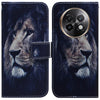 For Realme 13+ Global Coloured Drawing Flip Leather Phone Case(Lion)
