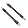 Hexagonal Drive Bit Bending Universal Hose Post Screwdriver Long Rod(Black)